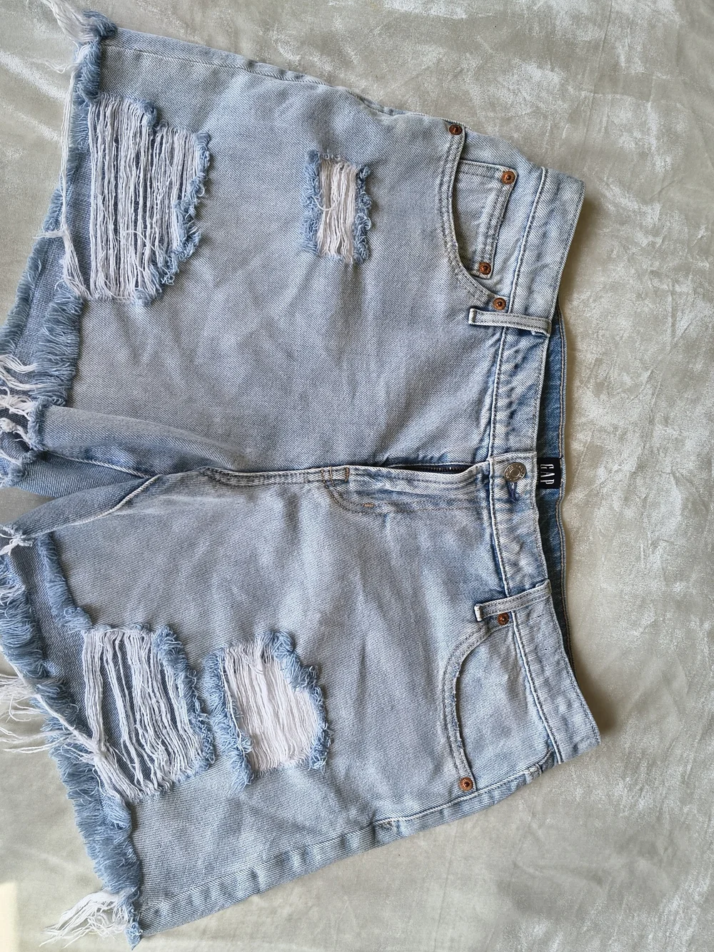 2 Pair Midrise Denim Shorts Jeans
